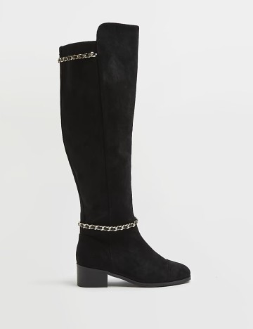 Cizme River Island, negru