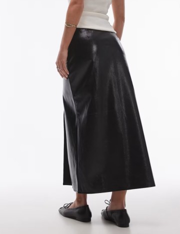 Geacă Imitație Piele Topshop, negru