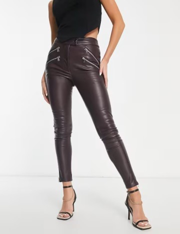 Pantaloni ASOS, vișiniu