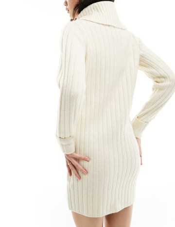 Rochie mini Miss Selfridge, crem