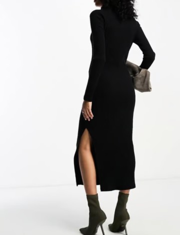 Rochie midi ASOS, negru