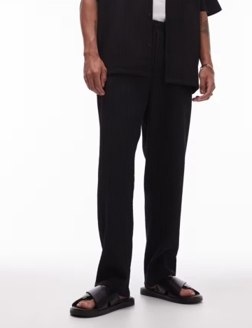 Pantaloni Topman, negru