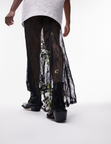 Ghete din piele Topshop, negru