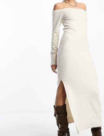 Rochie maxi WEEKDAY, bej