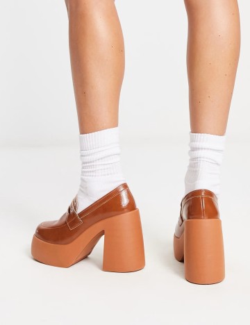 Saboți cu toc ASOS, cărămiziu