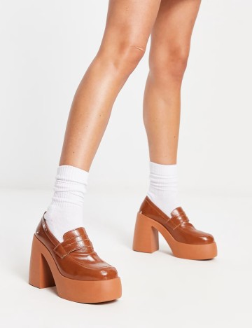 Saboți cu toc ASOS, cărămiziu