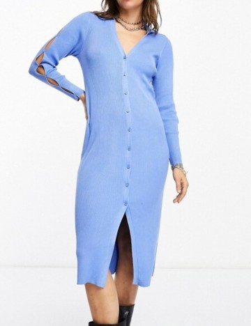 Rochie midi Object, albastru