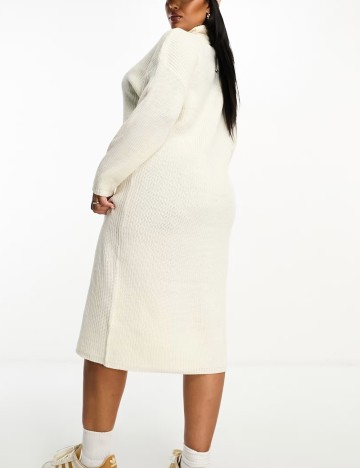 Rochie midi BRAVE SOUL, crem