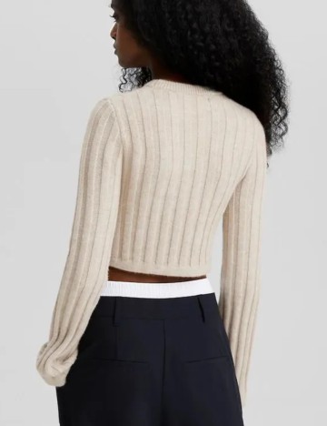 Pulover Bershka, bej