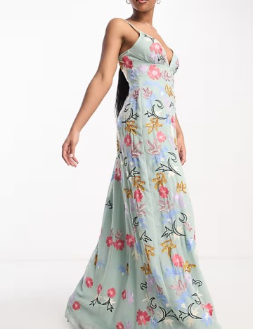 Rochie maxi Maya, mix culori