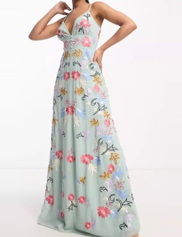 Rochie maxi Maya, mix culori