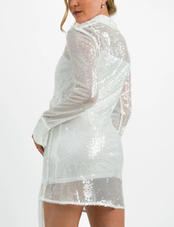 Rochie mini 4TH+RECKLESS, alb