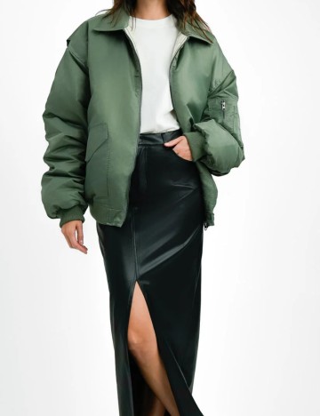 Geacă Reversibilă Topshop, verde