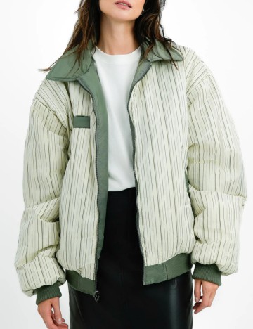 Geacă Reversibilă Topshop, verde