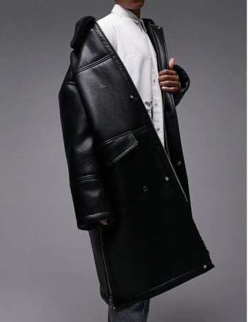 Cojoc lung Topman, negru