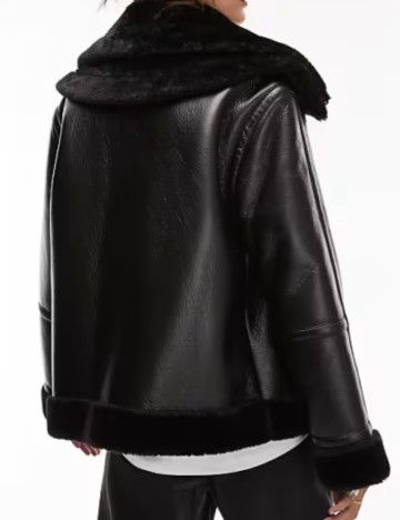 Cojoc Topshop, negru