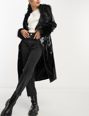 Palton Violet Romance, negru