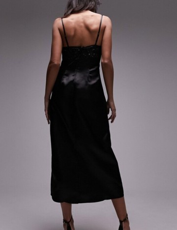 Rochie midi Topshop, negru