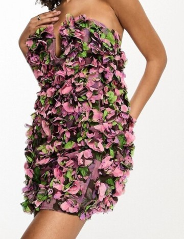 Rochie mini ASOS, mix culori