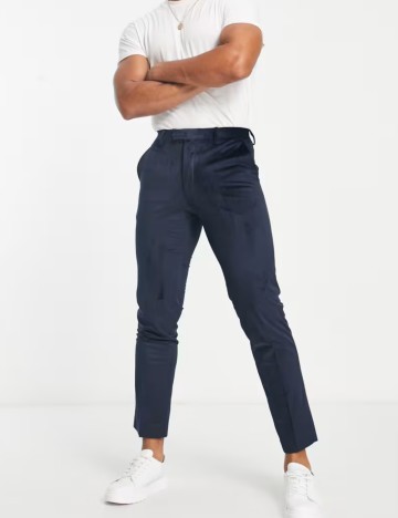 Pantaloni French Connection, bleumarin