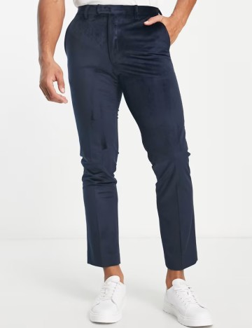 Pantaloni French Connection, bleumarin