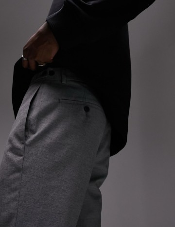 Pantaloni Topman, gri