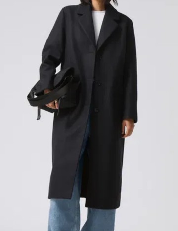 Palton WEEKDAY, negru
