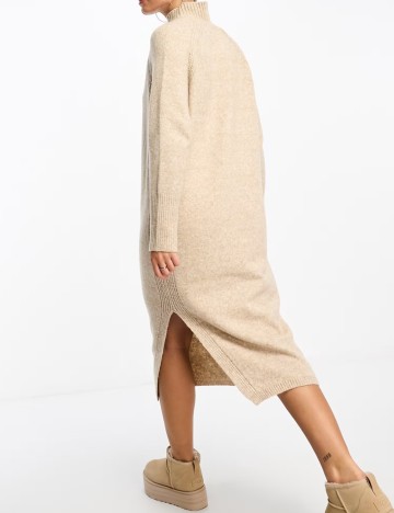 Rochie midi ASOS, bej