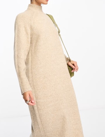 Rochie midi ASOS, bej