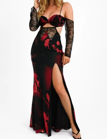 Rochie maxi ASOS, mix culori