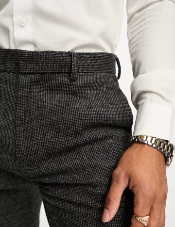Pantaloni de costum ASOS, negru