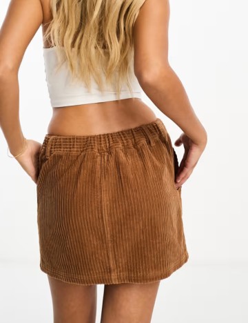 Fustă mini ASOS, maro