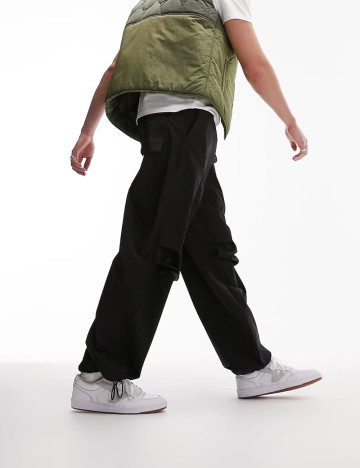 Pantaloni Topman, negru
