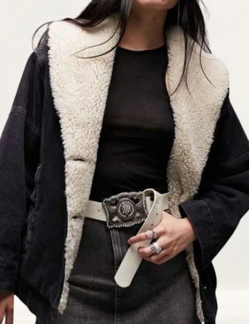 Geacă de blugi Topshop, negru