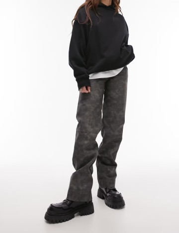 Pantaloni Topshop, gri