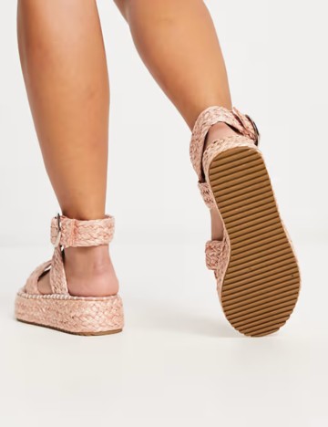 Espadrile ASOS, roz