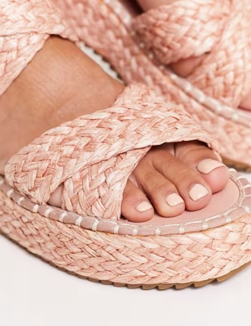 Espadrile ASOS, roz