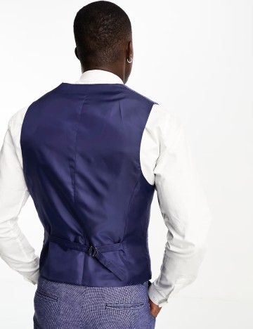 Vestă de costum ASOS, bleumarin