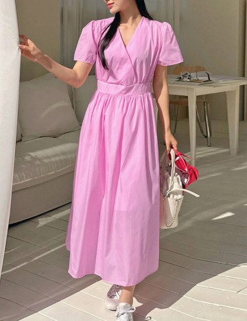 Rochie midi Shein, roz