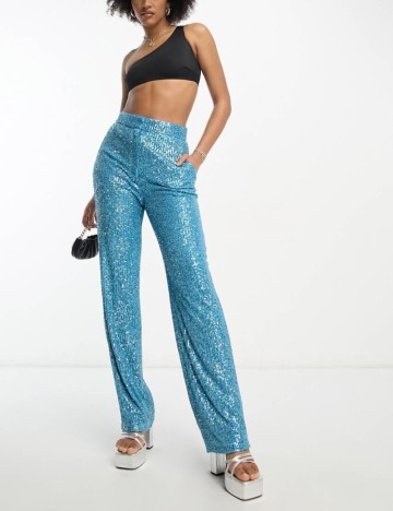Pantaloni ASOS, albastru