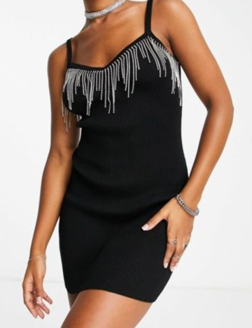 Rochie midi ASOS, negru