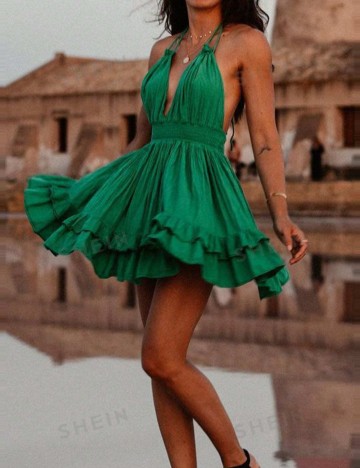 Rochie mini Shein, verde