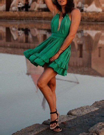 Rochie mini Shein, verde