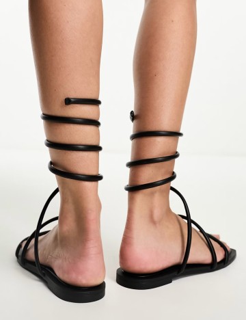 Sandale Stradivarius, negru