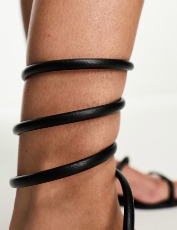 Sandale Stradivarius, negru