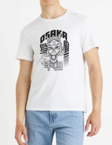 Tricou Celio, alb