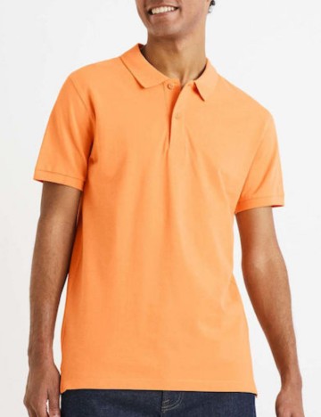 Tricou polo Celio, portocaliu