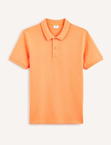 Tricou polo Celio, portocaliu
