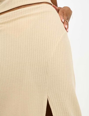 Fustă maxi ASOS, bej
