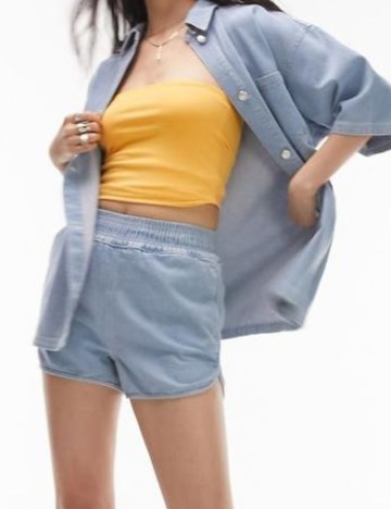 Pantaloni scurți Topshop, albastru